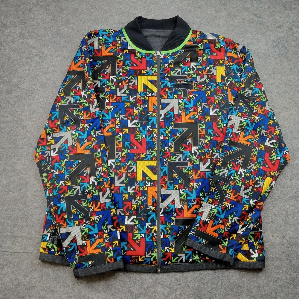 Under‎ Armour Jacket Mens XL All Seasons Gear Arrow Print Full Zip Loose Track